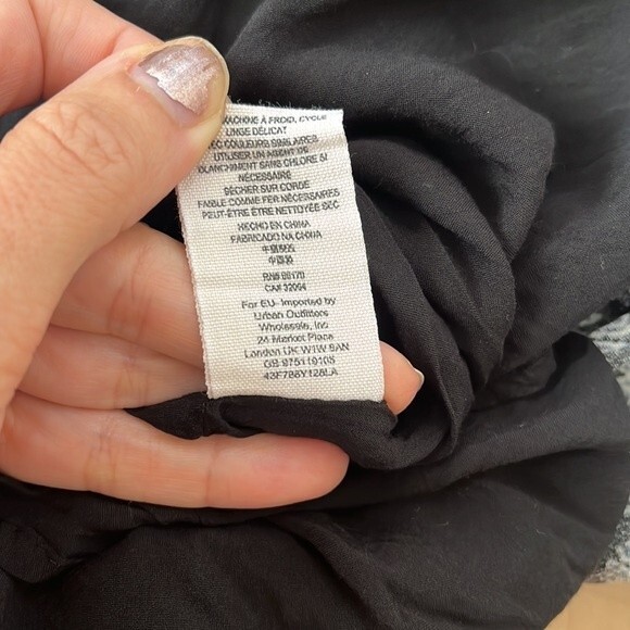 Free People Heart Of Gold Mini Dress in Black Combo S - Picture 11 of 12